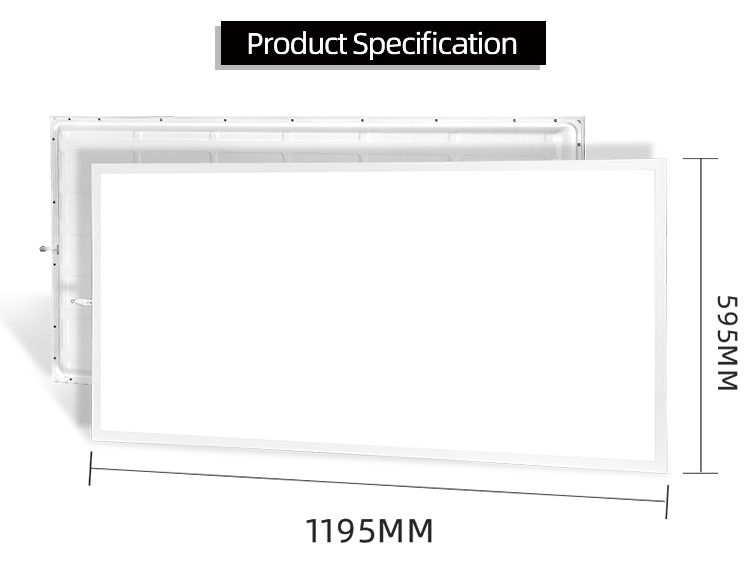 Modern New Design Hot Sale Office Backlit LED Flat Panel Light 60W 120lm/W 600X1200mm 2X4FT Aluminum Frame LED Panel Light