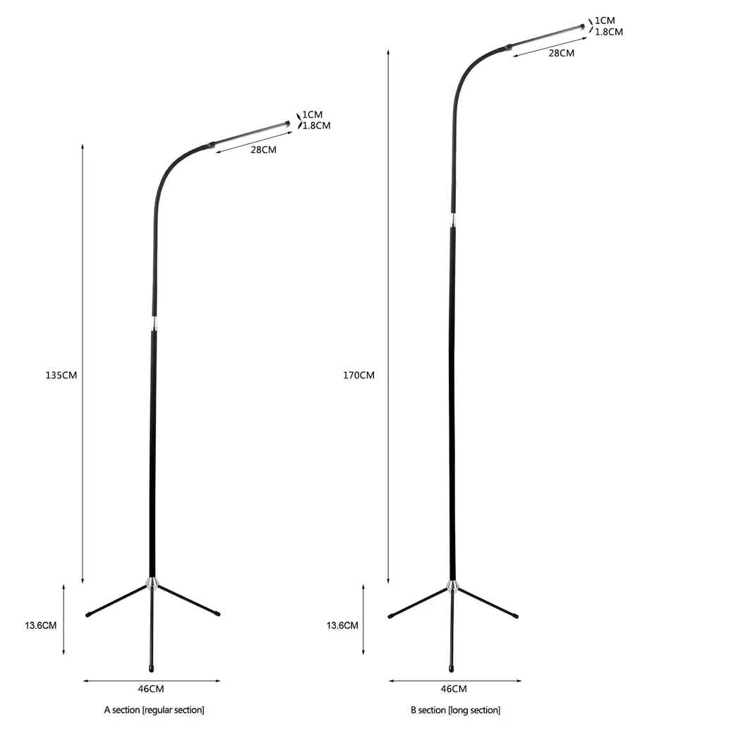 Morden LED Standing / Floor Lamp for Bedroom, Tri Pod Floor Lamp