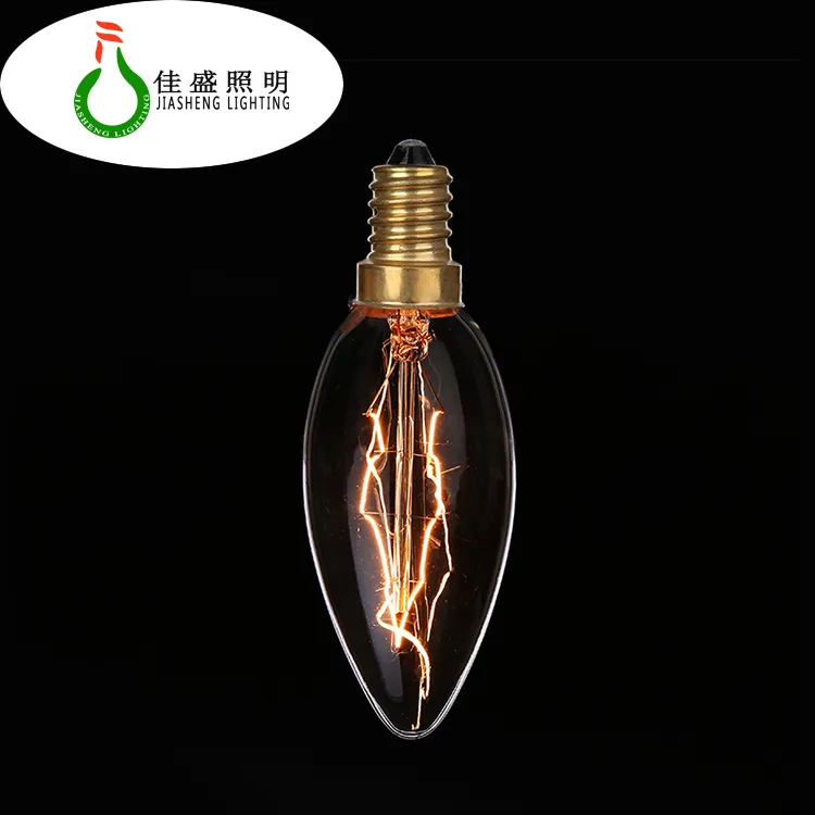 Most Popular Golden Vintage Light C35 C35t Candle Edison Bulbs Light