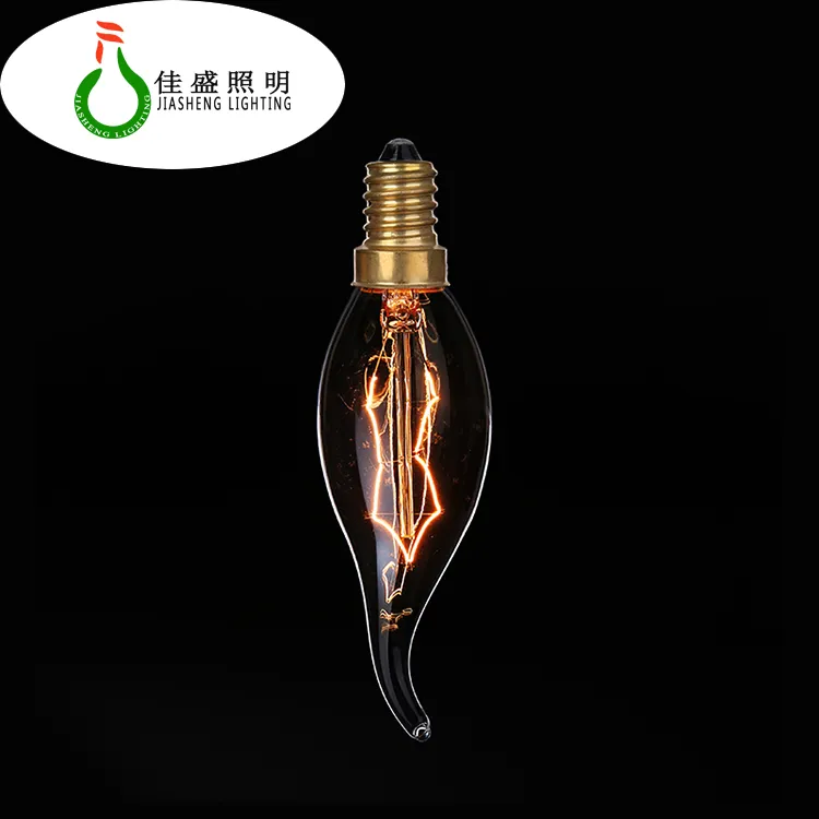 Most Popular Golden Vintage Light C35 C35t Candle Edison Bulbs Light