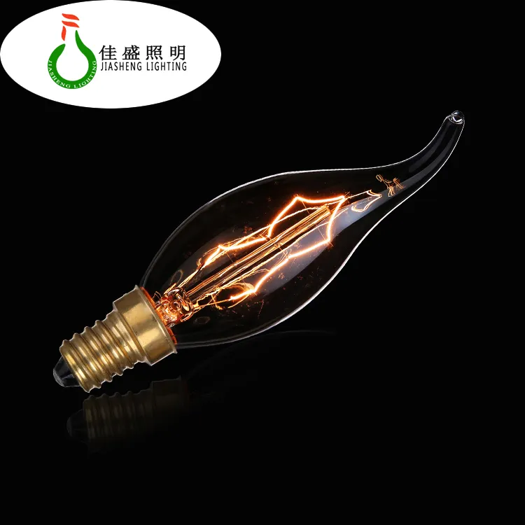 Most Popular Golden Vintage Light C35 C35t Candle Edison Bulbs Light