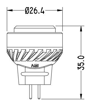 Narrow Beam LED Spotlight Mr8 Bulb