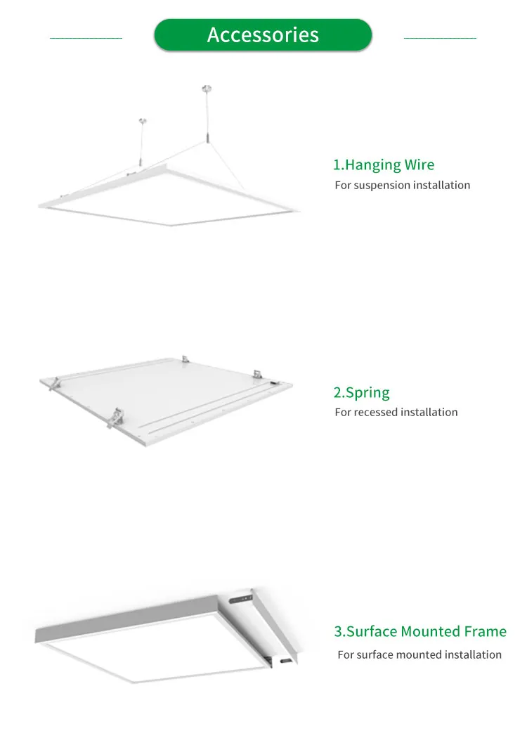 New Design Recessed Sidelit Ultra Slim LED Panel Light 40W SMD2835 for Office Square Ceiling Panel Light
