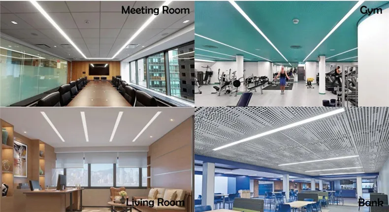 Recessed Aluminum Profile Office 1200mm 40W LED Linear Light