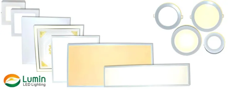 Square Slim Aluminum Frame 36W 40W LED Panel Light for Comercial Lighting