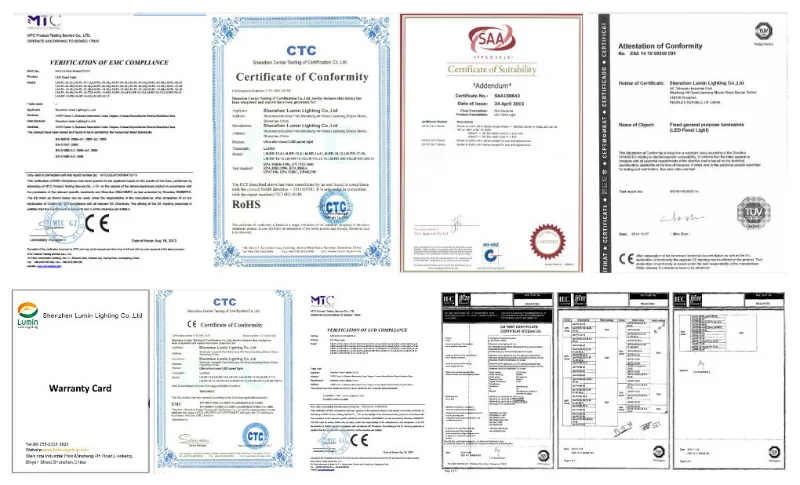 Square Slim Aluminum Frame 36W 40W LED Panel Light for Comercial Lighting