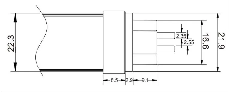 T5 22W 1149mm LED-Armaturen