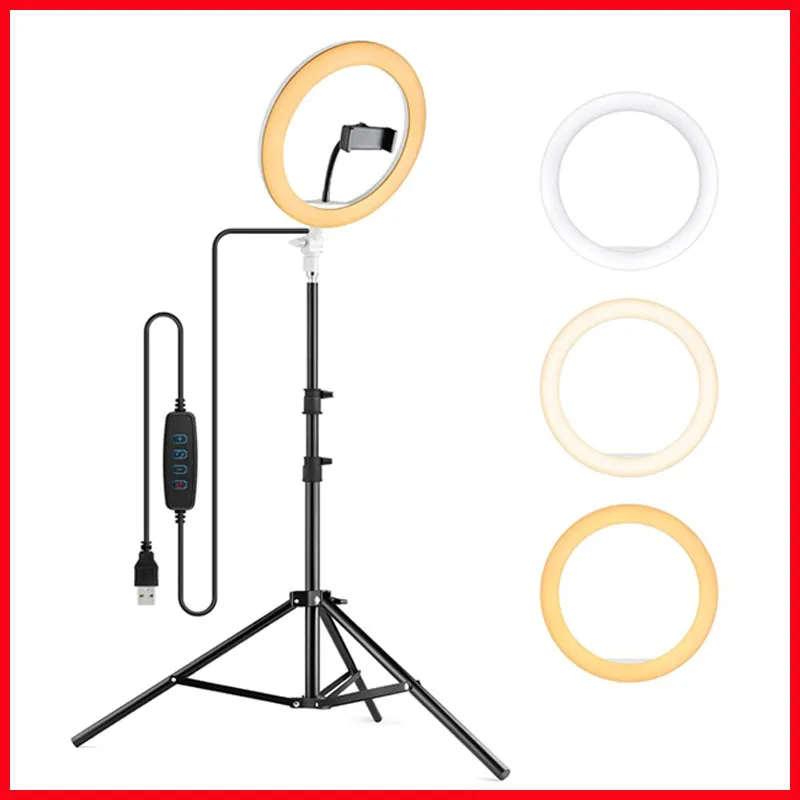 Tik Tok Live Show Selfie Ring Light Mobile Tripod Stand Making Photo and Video